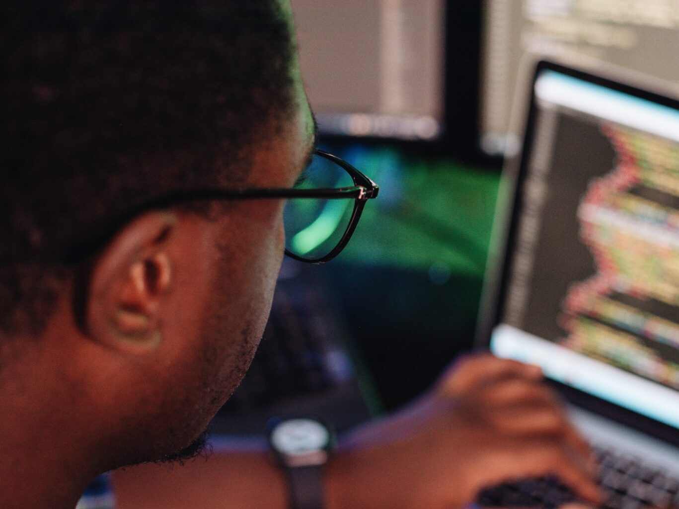 computer programmer at work