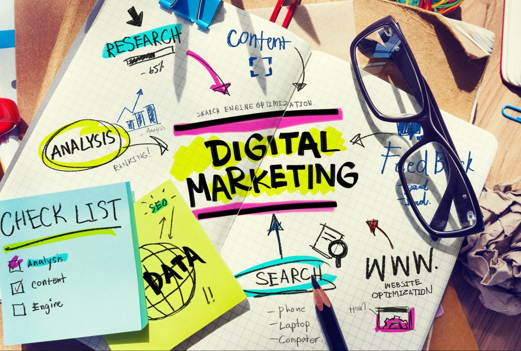 Digital marketing course Philippines notebook and checklist