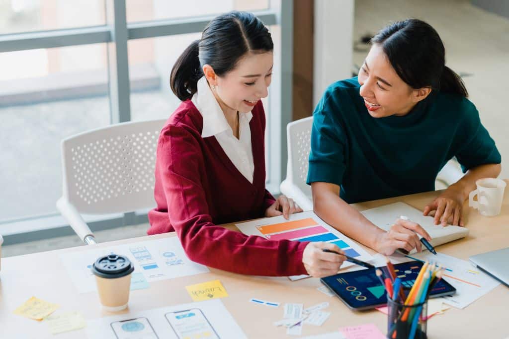 entrepreneur and technopreneur in a meeting