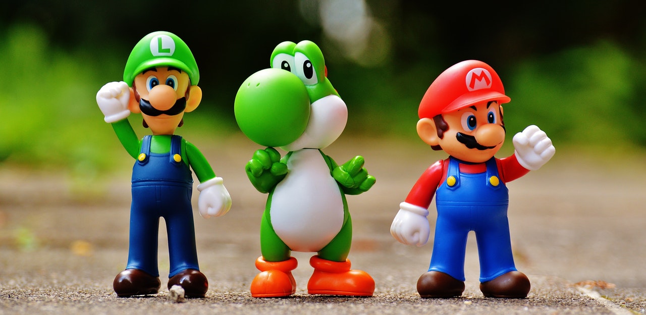 super mario figurines - 3D animator