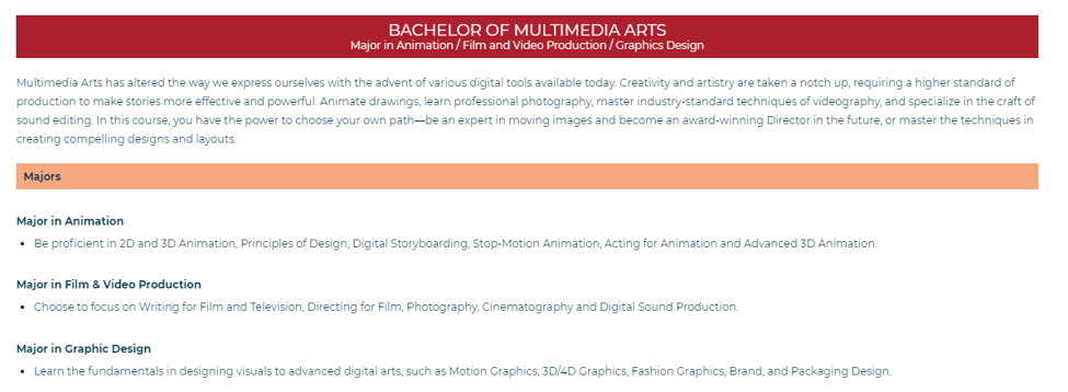 Best animation school courses